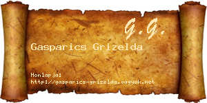 Gasparics Grizelda névjegykártya